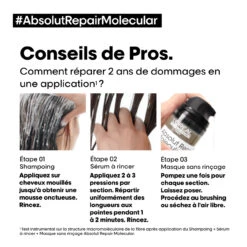 Shampooing Absolut Repair Molecular L'Oréal Professionnel 300 Ml -Produits Coiffure Boutique 3474637153526 6 83874.1696600594
