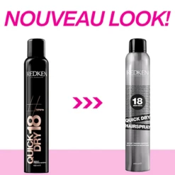 Quick Dry 18 Redken 400ml -Produits Coiffure Boutique Spray Se chage Rapide Quick Dry Redken Styling New look 51960.1694768489