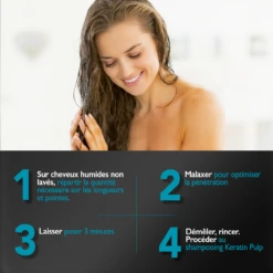 Soin Avant-Lavage Keratin Pulp Essentiel Eugène Perma 200ml -Produits Coiffure Boutique keratin pulp conditionner 28819.1684846660