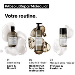 Shampooing Absolut Repair Molecular L'Oréal Professionnel 500 Ml -Produits Coiffure Boutique molecular 1 25564.1694081532.1280.1280 68640.1694081968